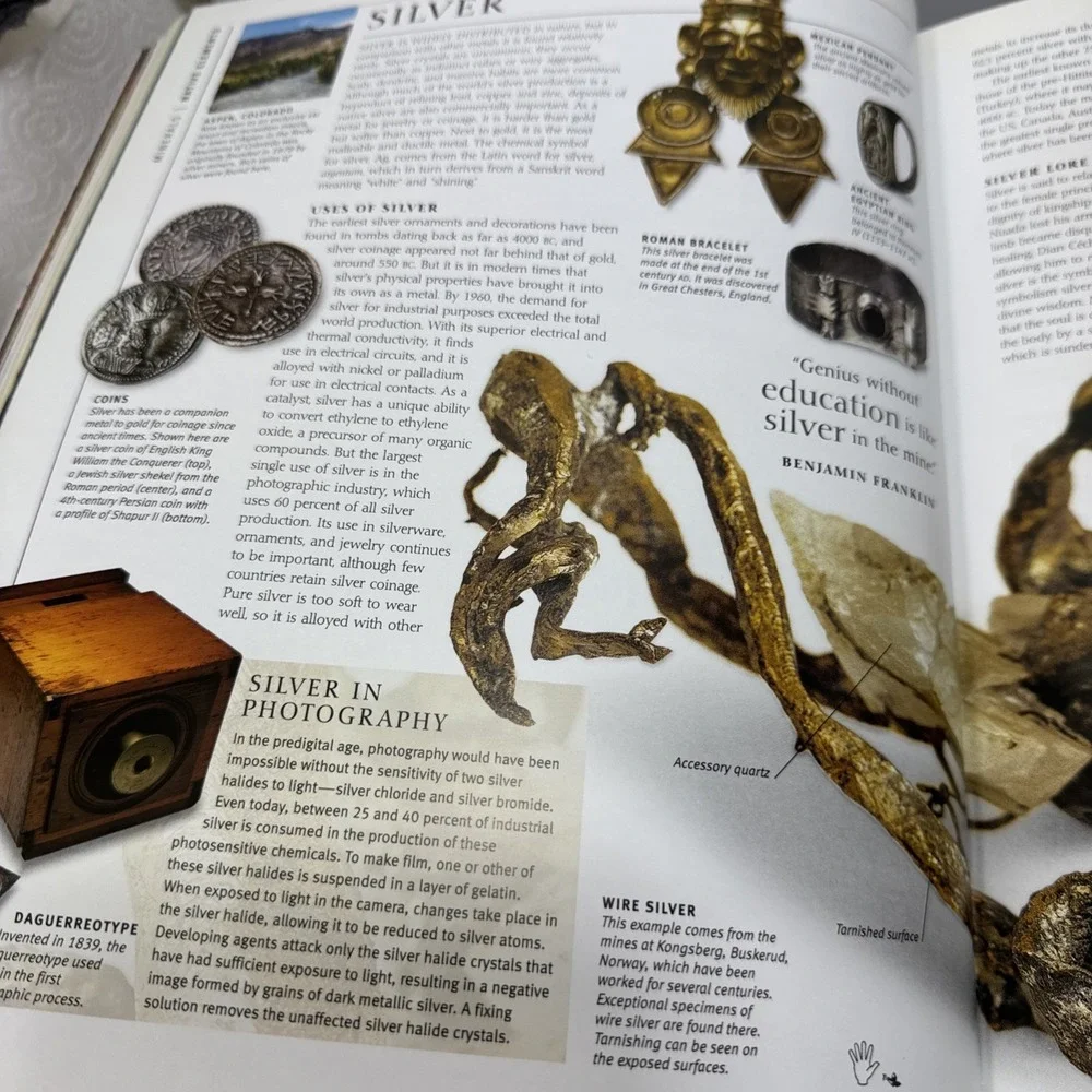 Rock & Gem Definitive Guide Rocks Minerals Gems Fossils Smithsonian DK Book